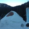Schneeiglu und Sauna Sur En