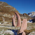Beton Stehle am Julierpass