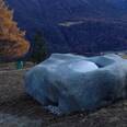 Findling Brunnenskulptur